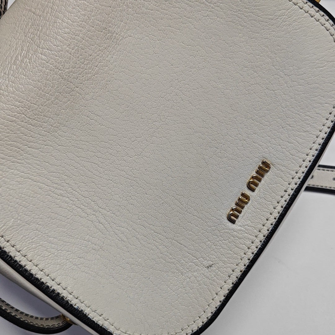 Calfskin Shoulder Bag White