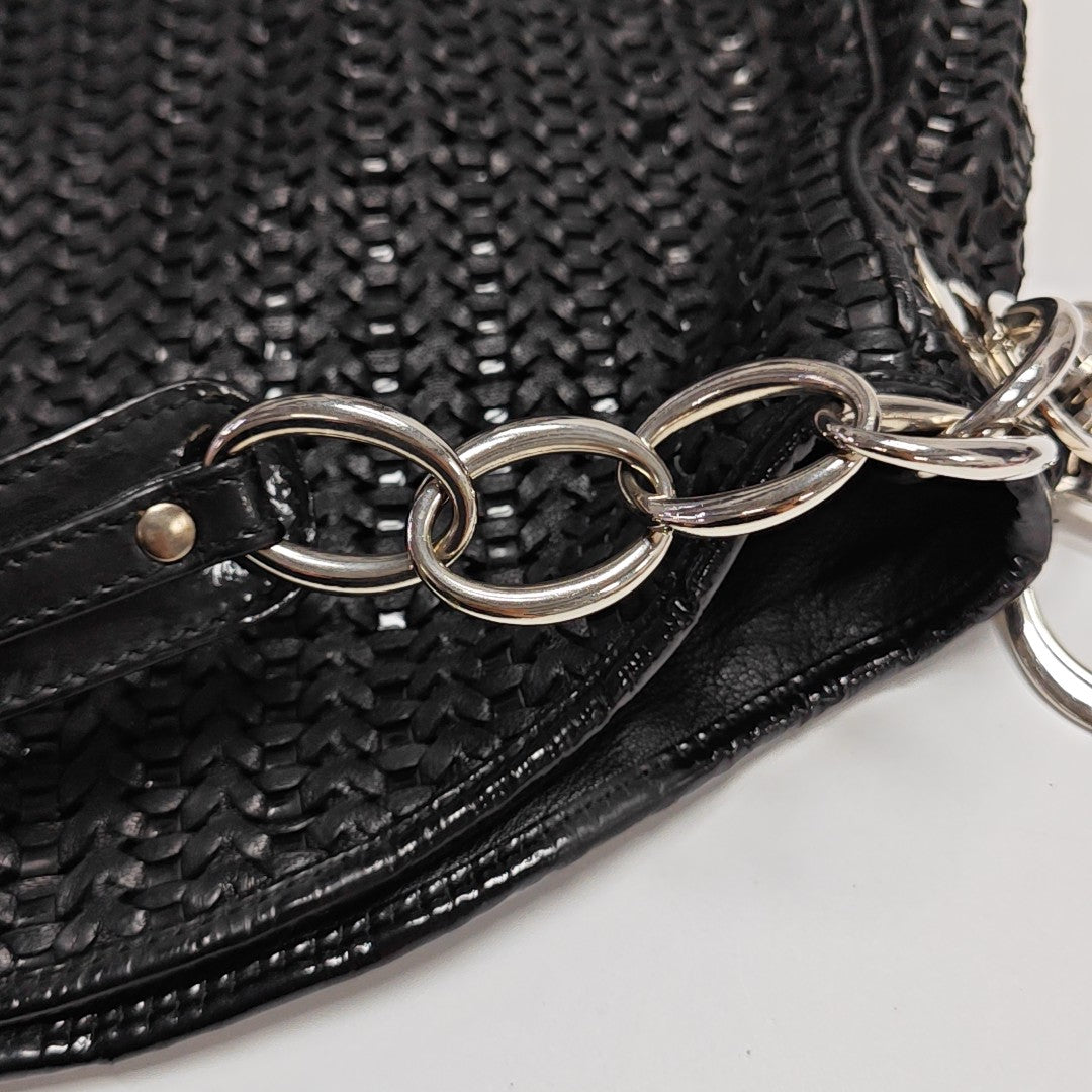 Calfskin Top Handle Bag Black
