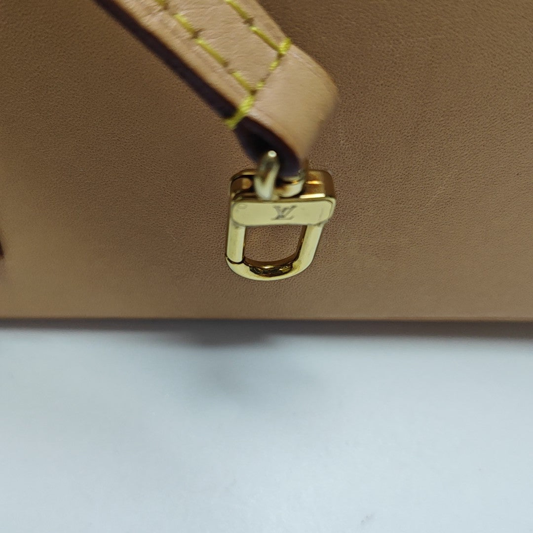 ALMA BB Monogram Coated Canvas Brown