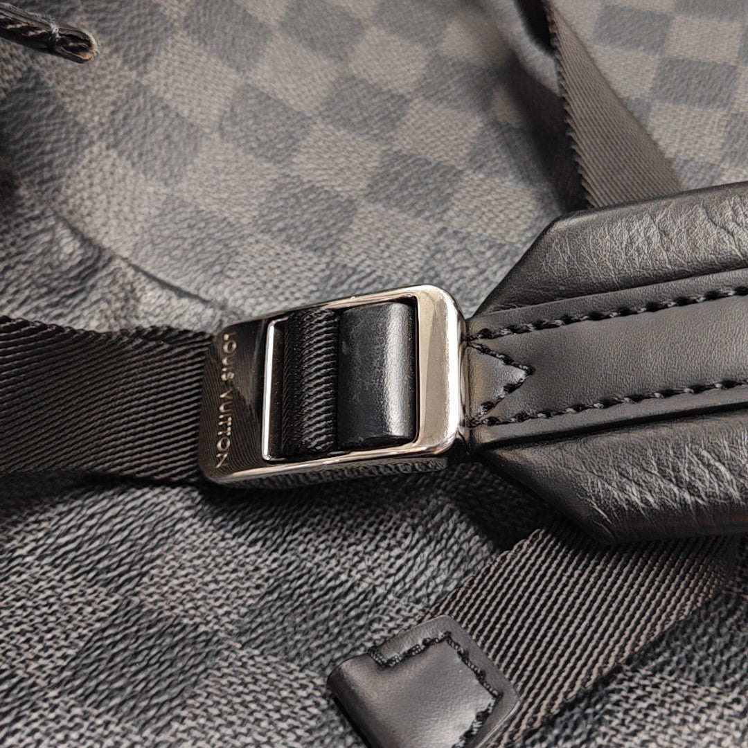 CHRISTOPHER Damier Graphite Coated Canvas Gray