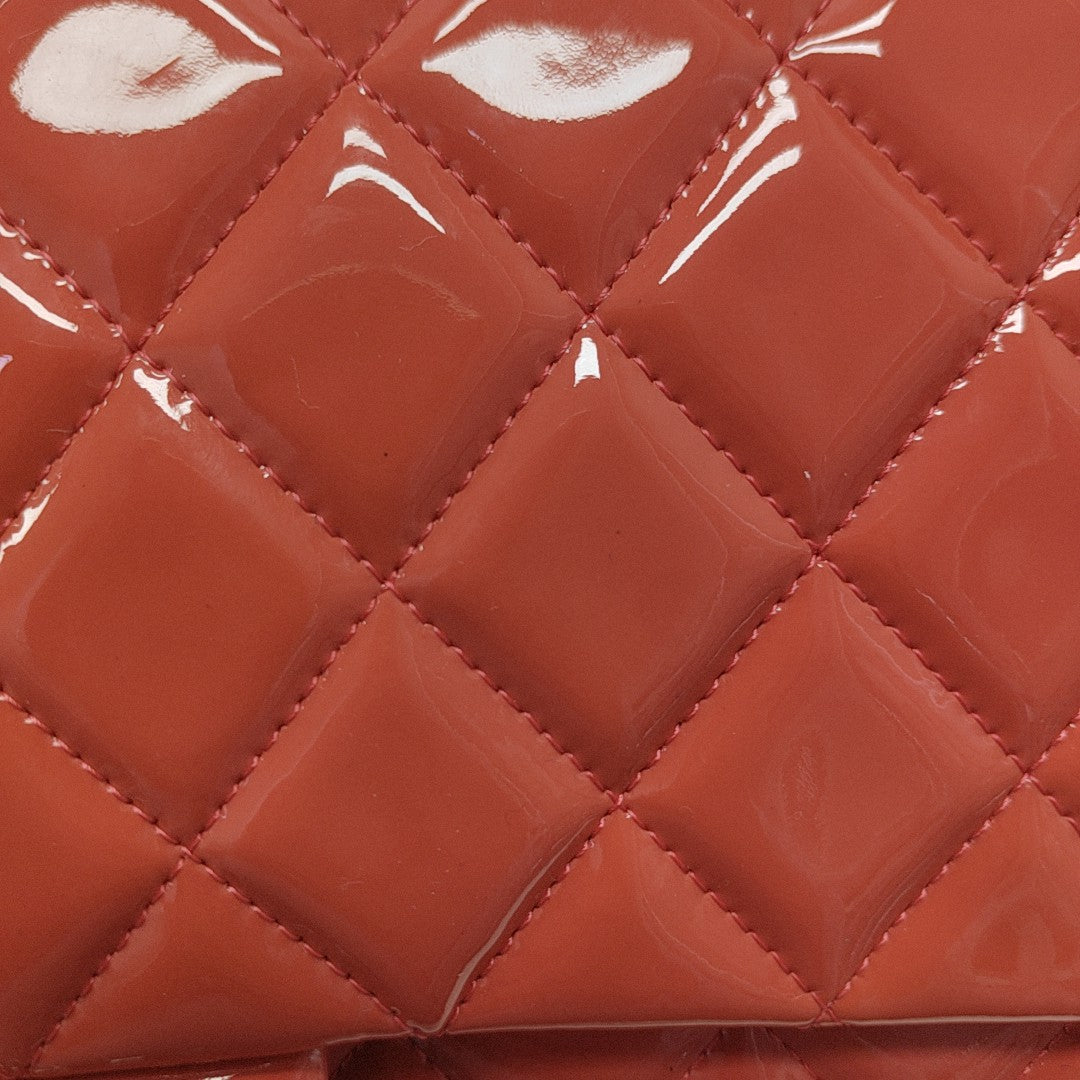 Quilted Patent Leather Pink