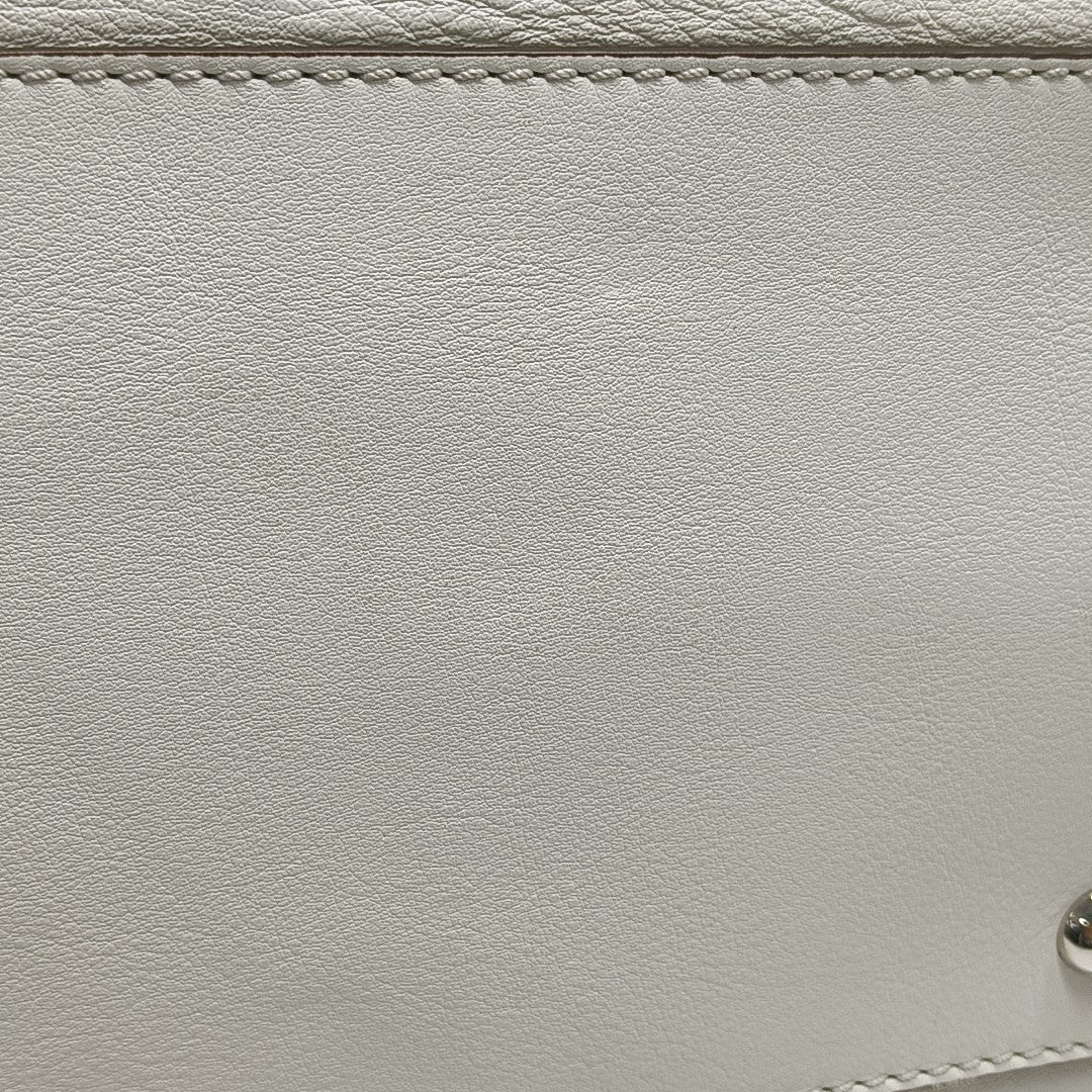Peekaboo Large Calfskin White