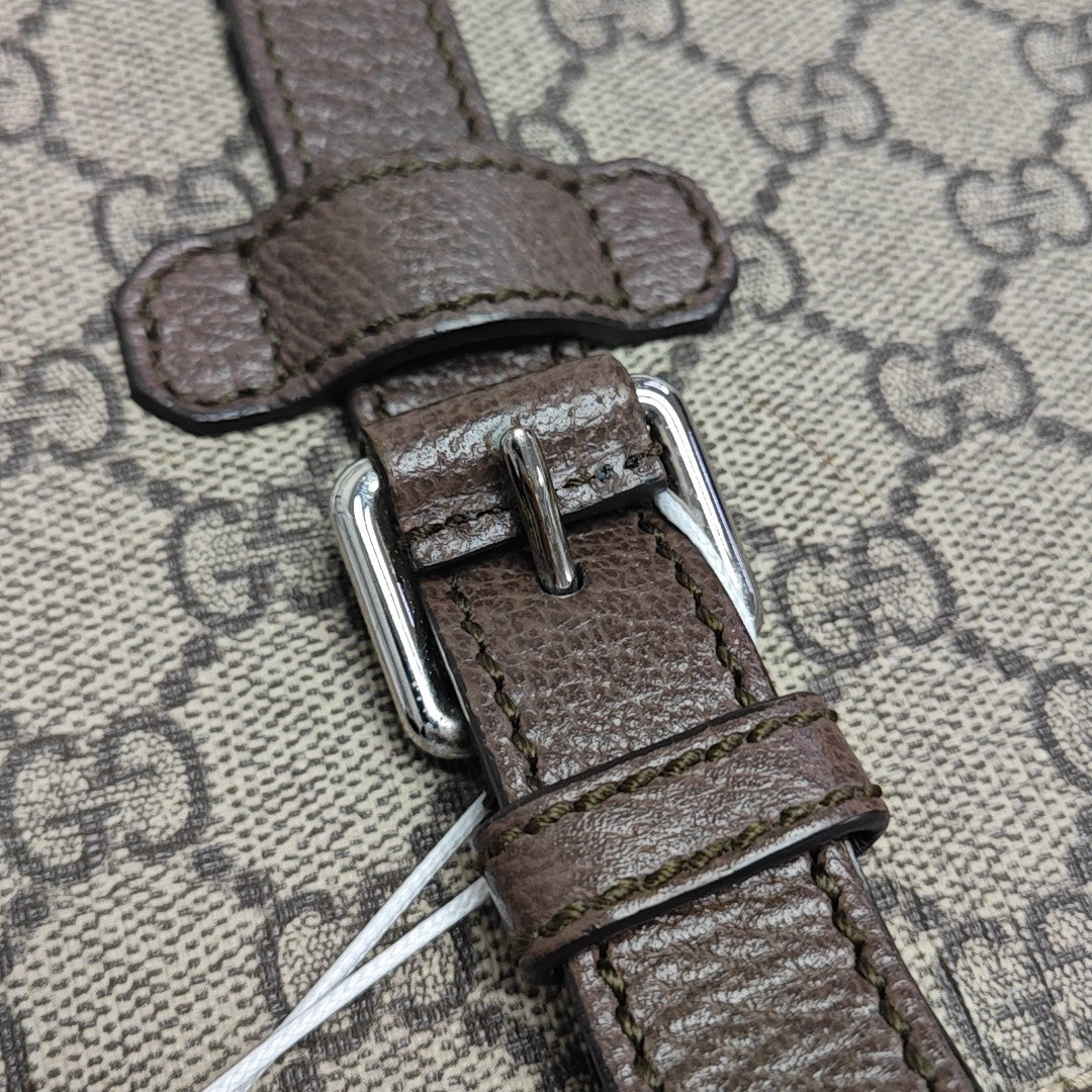 Monogram Coated Canvas Shoulder Bag Brown