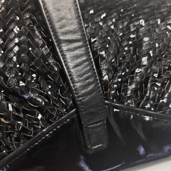Leather Shoulder Bag Black