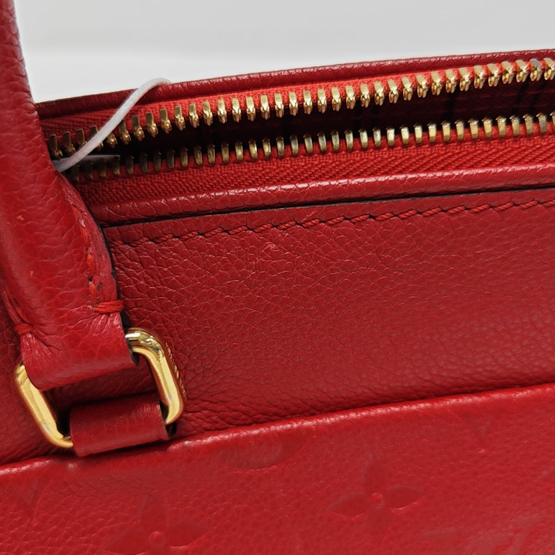 Authenticated pre-owned  SPEEDY 25 Monogram Calfskin Red - Shoulder Bag at Looply