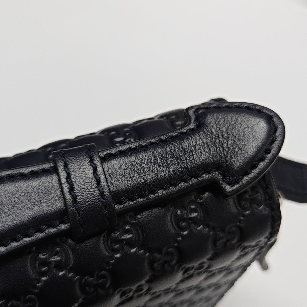 Monogram Calfskin Clutch Blue