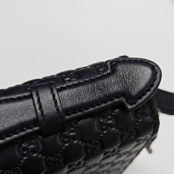 Monogram Calfskin Clutch Blue