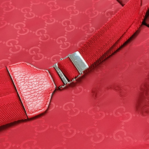 Monogram Nylon Backpack Red
