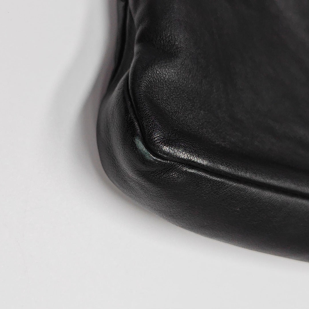 Calfskin Shoulder Bag Black