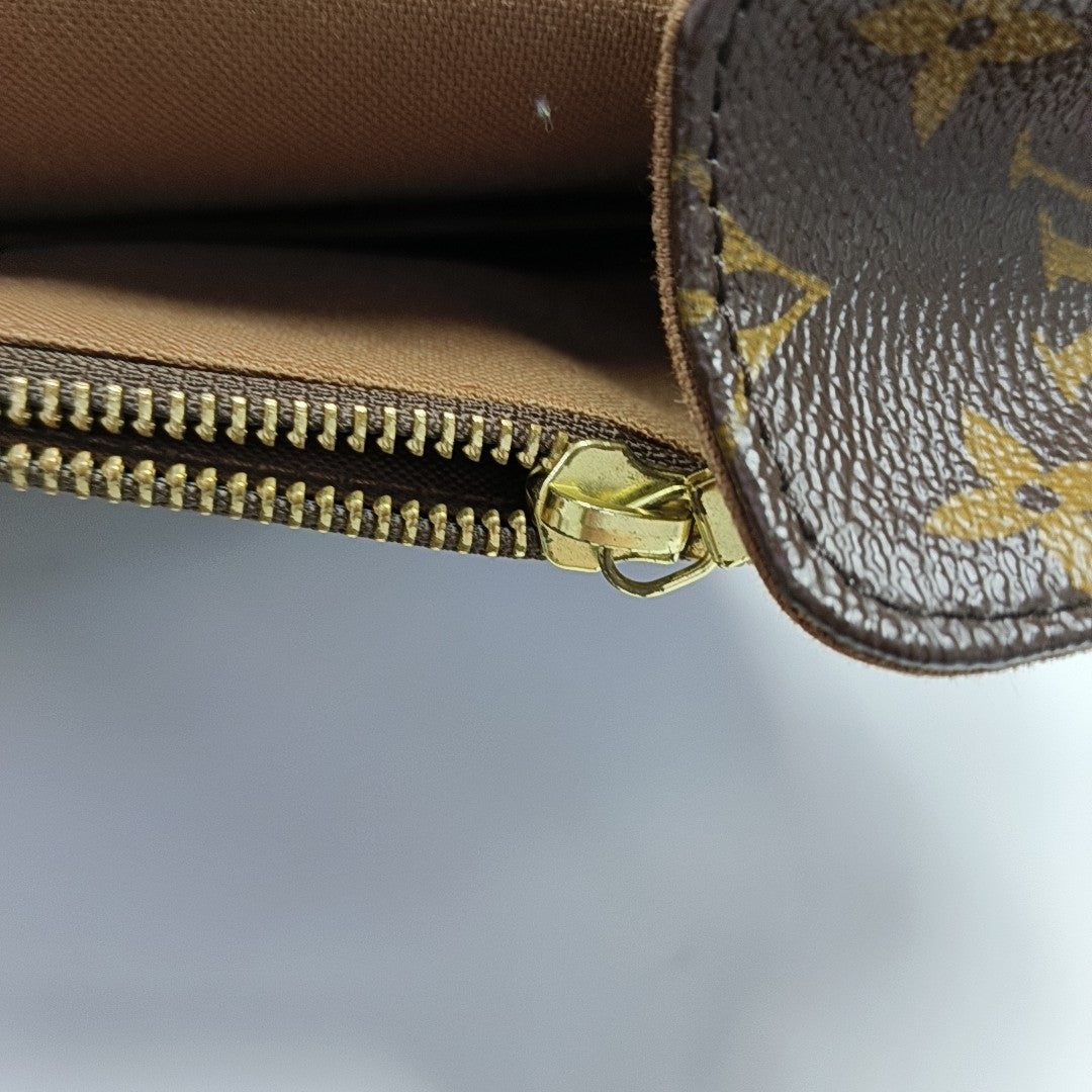 VALMY Monogram Coated Canvas Brown