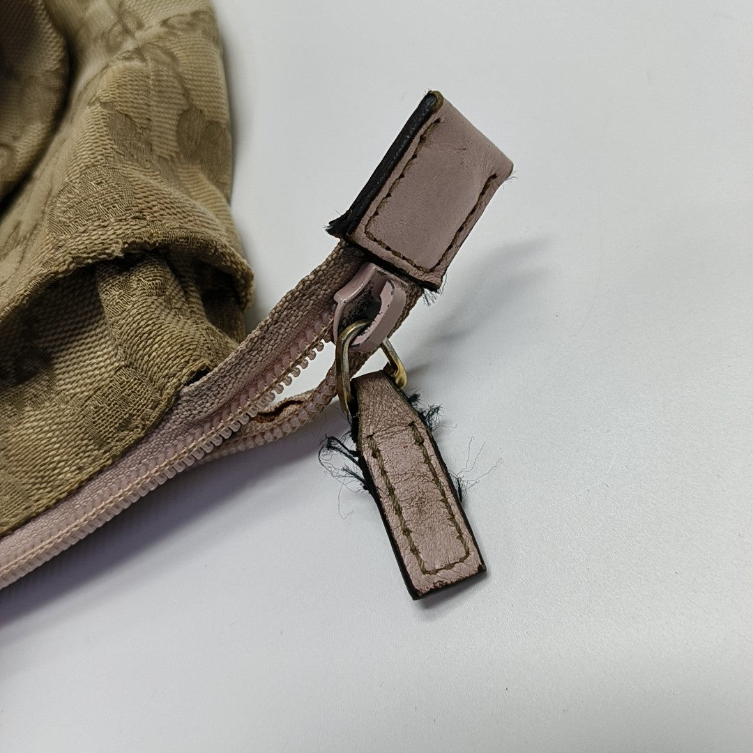 Monogram Canvas Tote Bag Beige