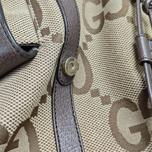 Monogram Canvas Backpack Beige