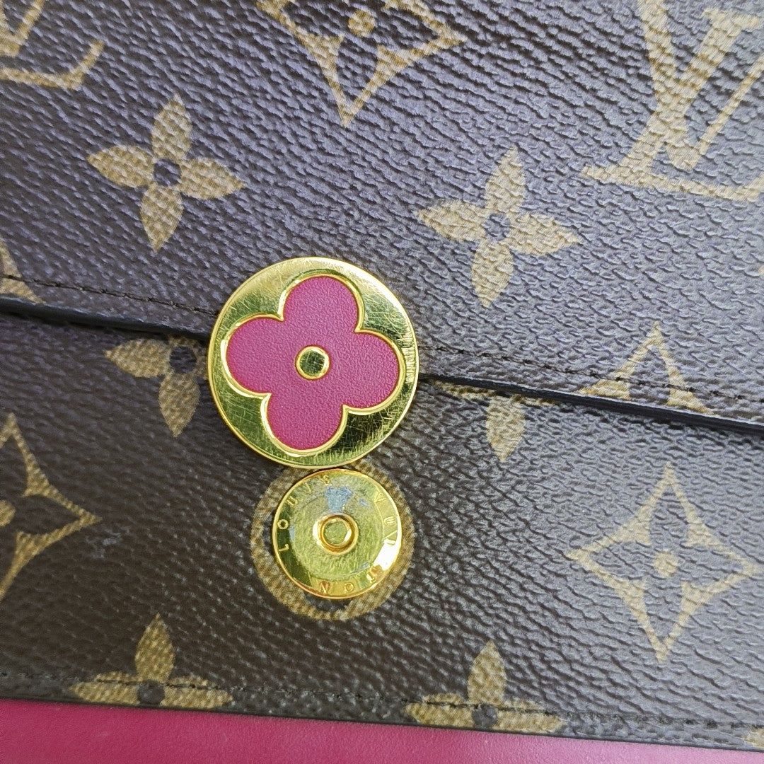 FLORE Monogram Coated Canvas Brown