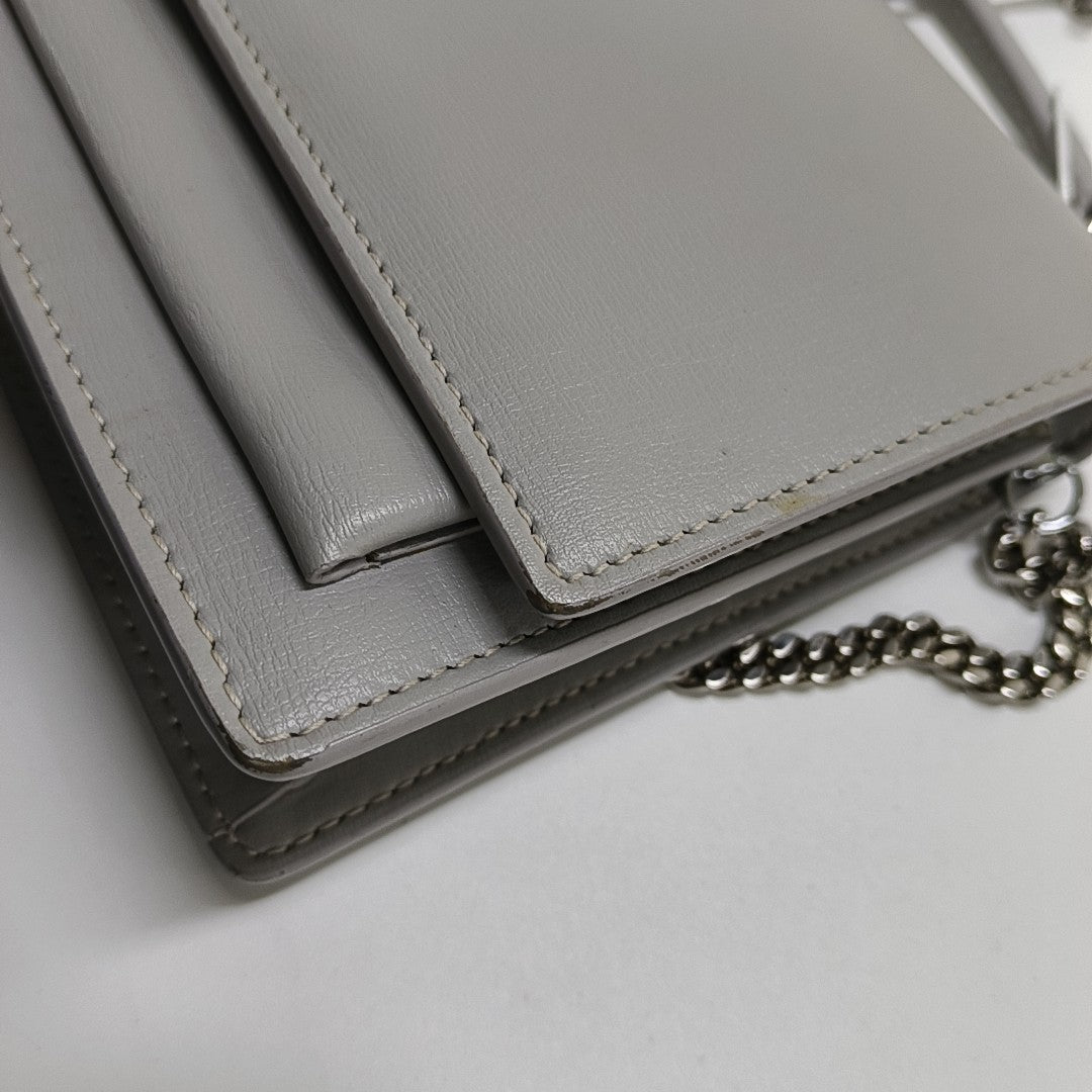 SUNSET Small Calfskin Gray