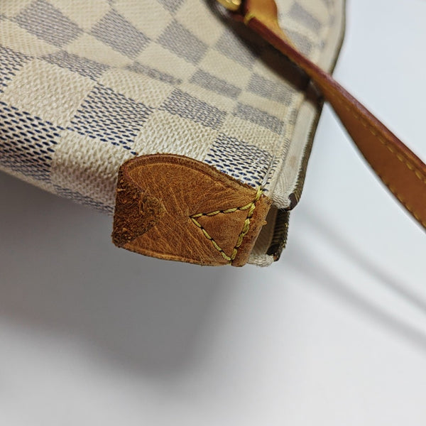 TOTALLY MM Damier Azur Coated Canvas White