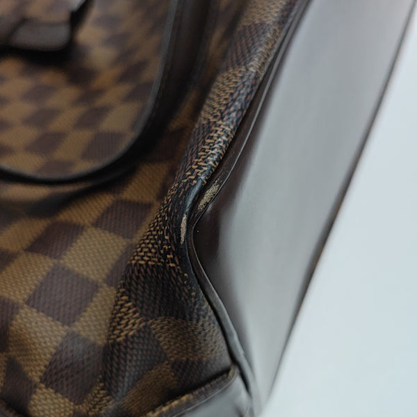 CHELSEA Damier Ebene Coated Canvas Brown