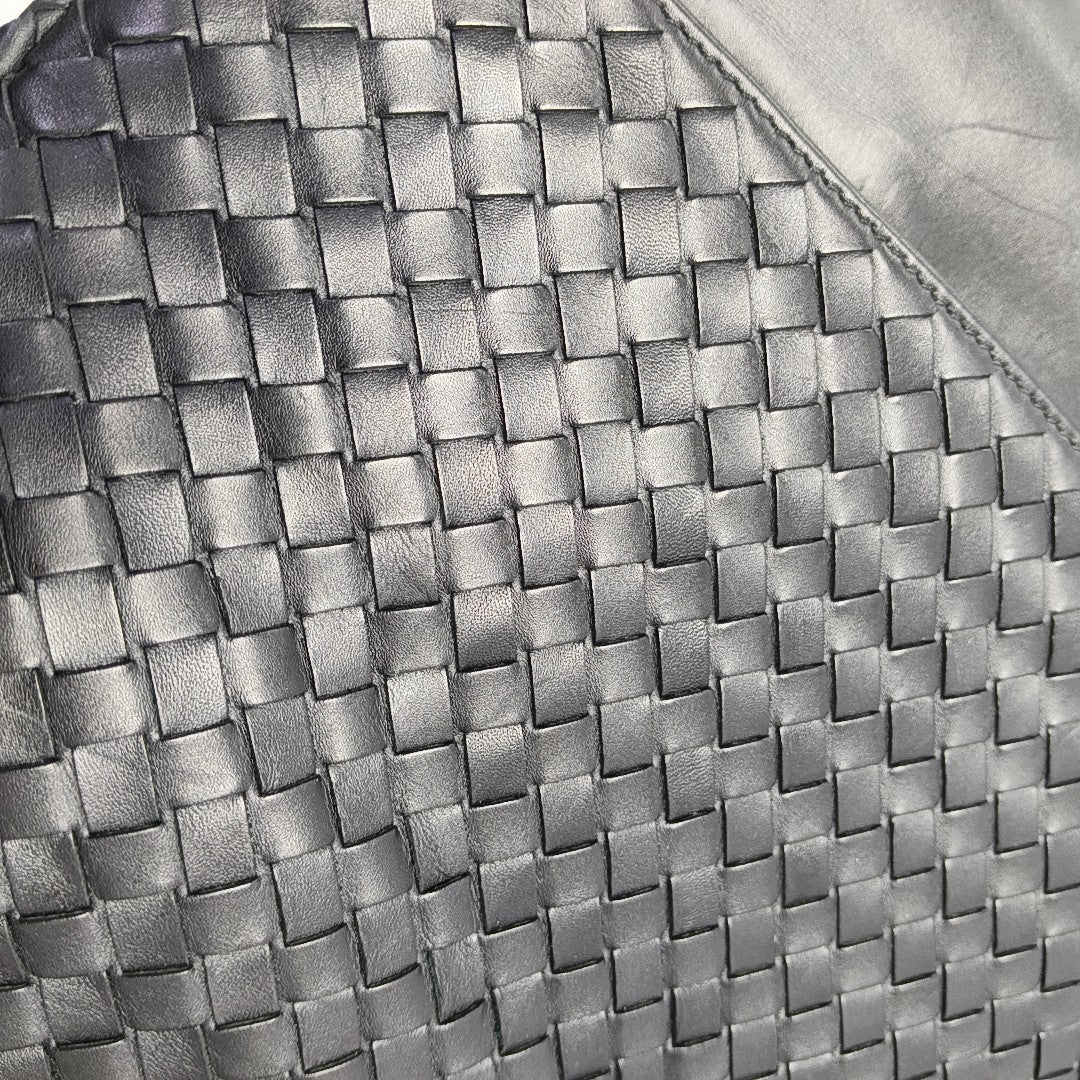 Calfskin Top Handle Bag Black