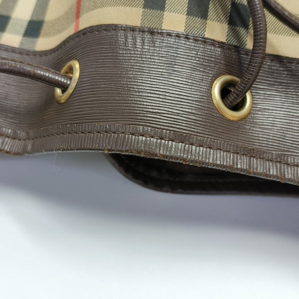 Canvas Bucket Bag Beige