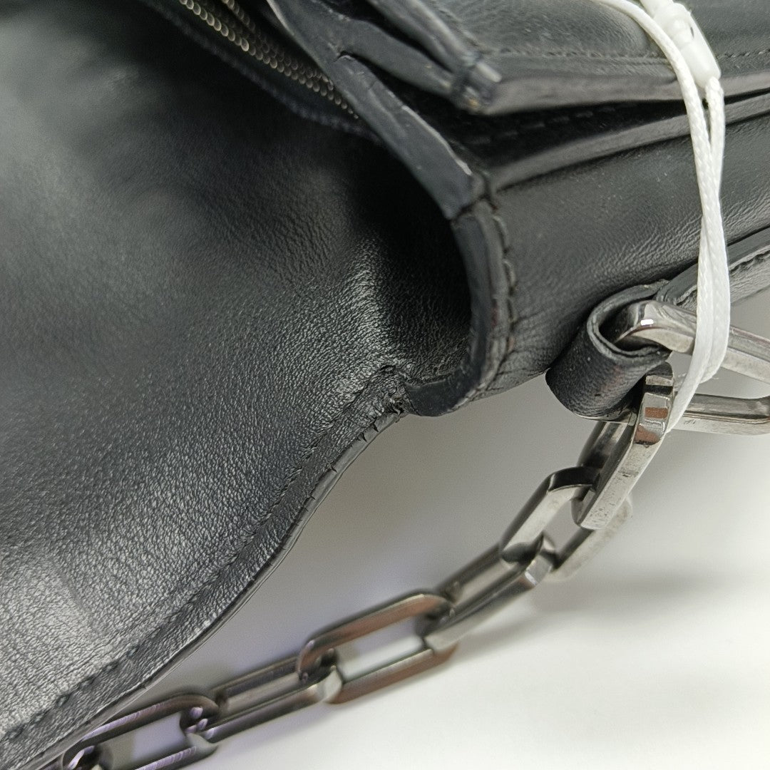 Calfskin Shoulder Bag Black