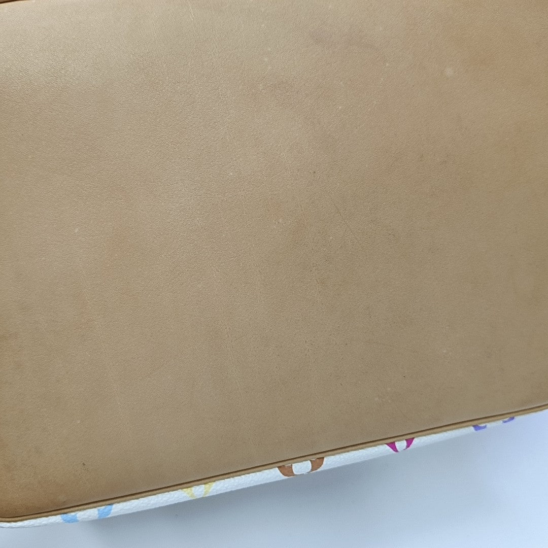 LV × TM NÉONOÉ MM Monogram Coated Canvas White
