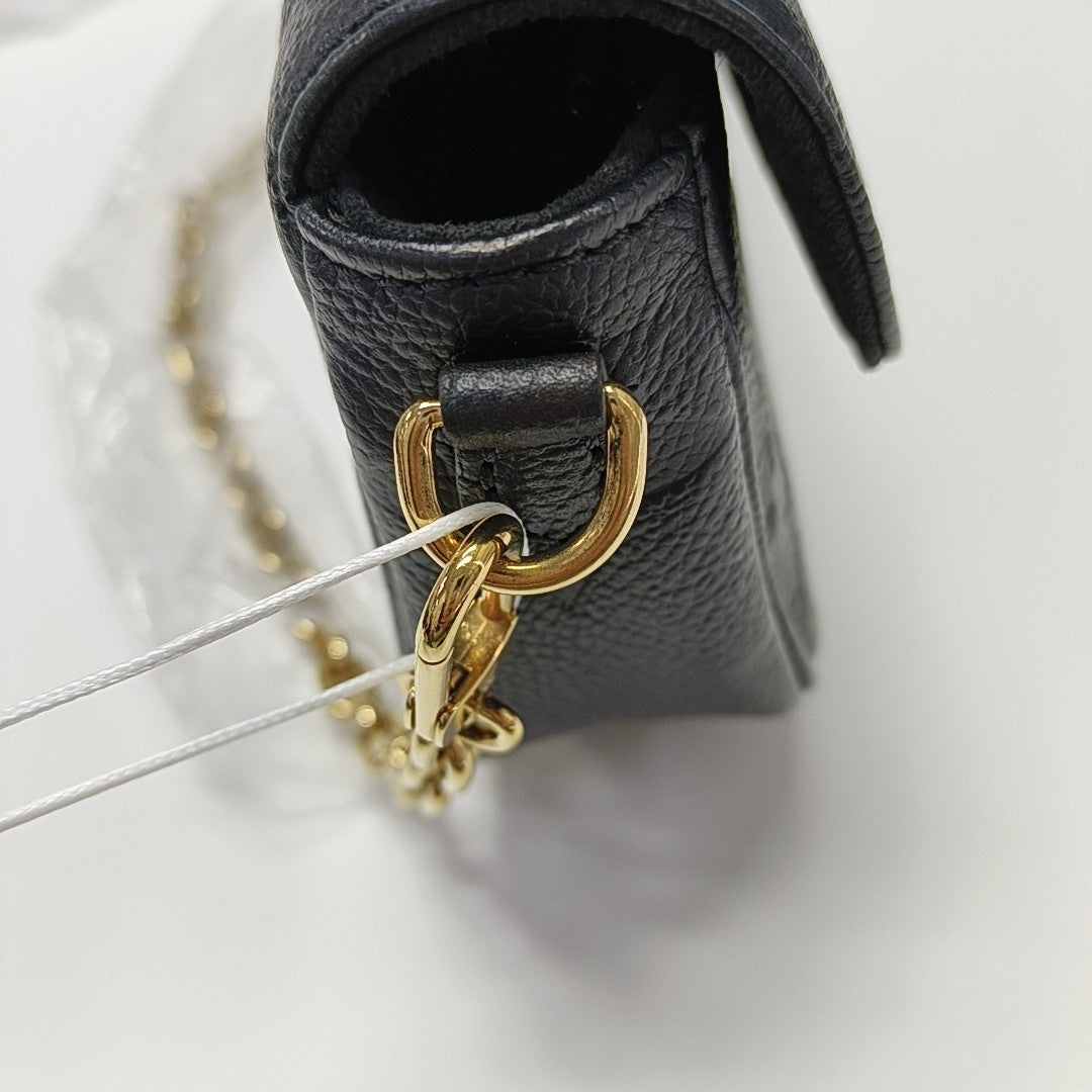IVY Monogram Calfskin Black