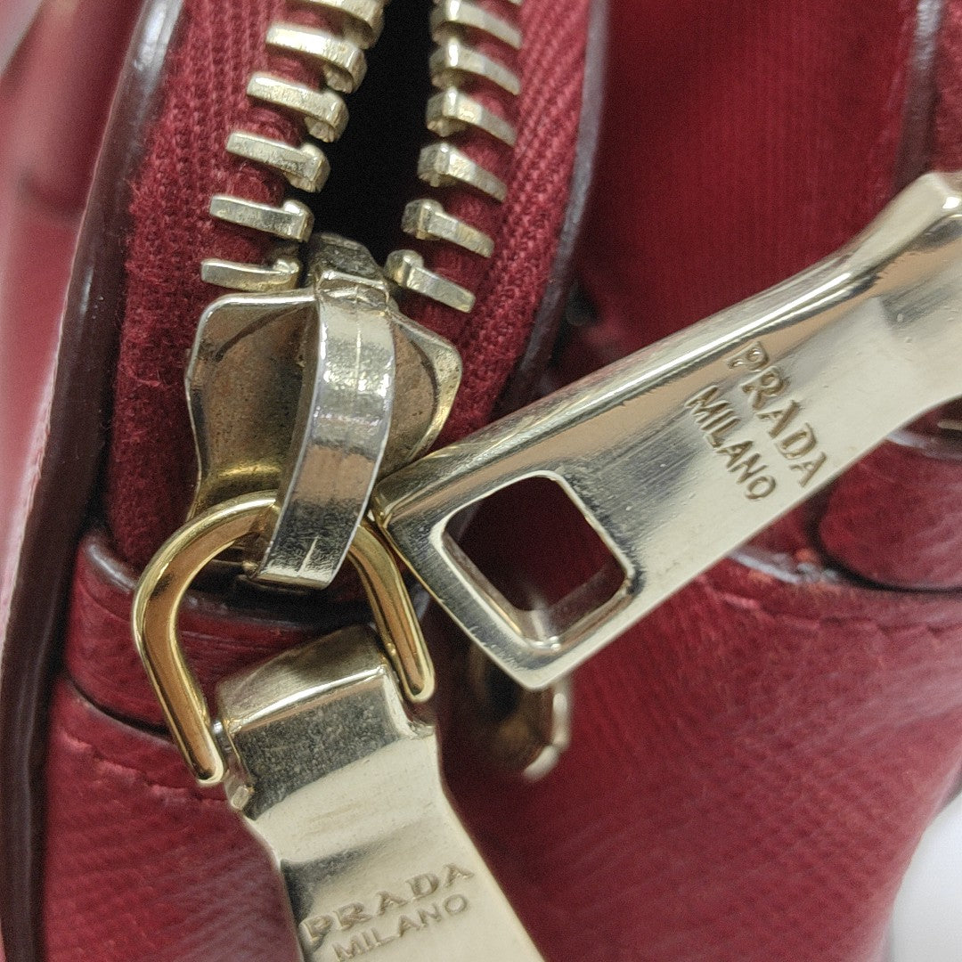 Calfskin Shoulder Bag Red