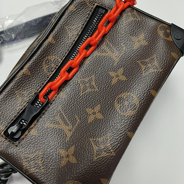 SOFT TRUNK Mini Monogram Coated Canvas Brown