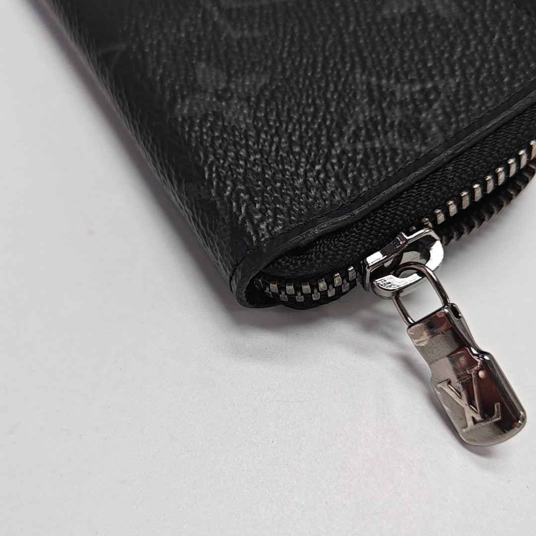 ZIPPY Monogram Coated Canvas Black Wallet