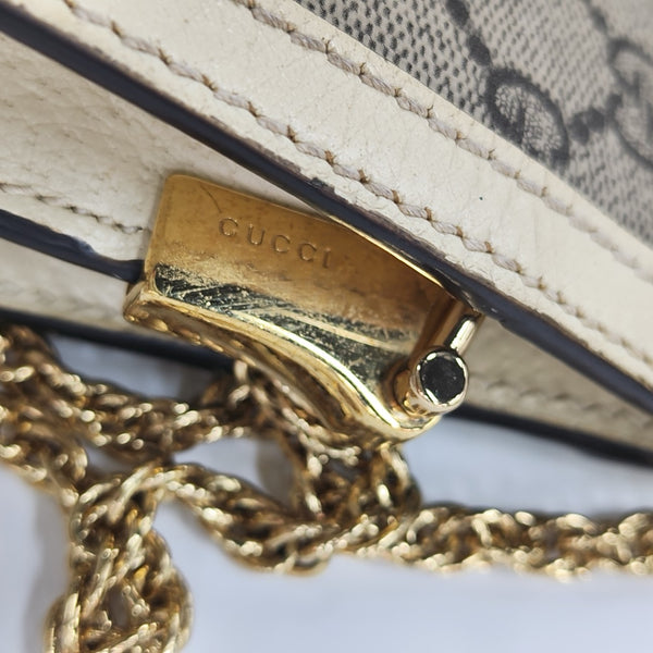 Ophidia Mini Monogram Coated Canvas Beige