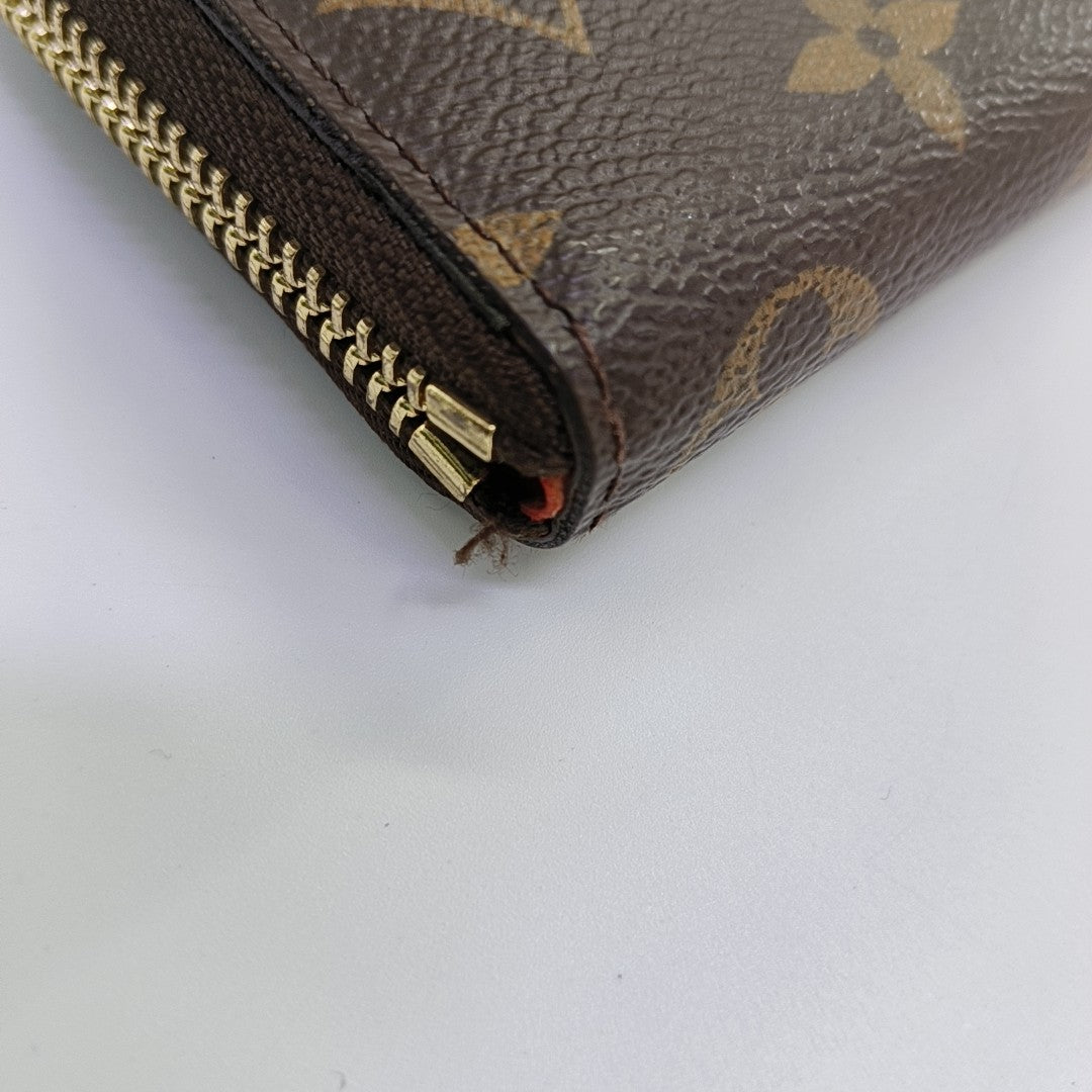 CLÉMENCE Monogram Coated Canvas Brown Wallet