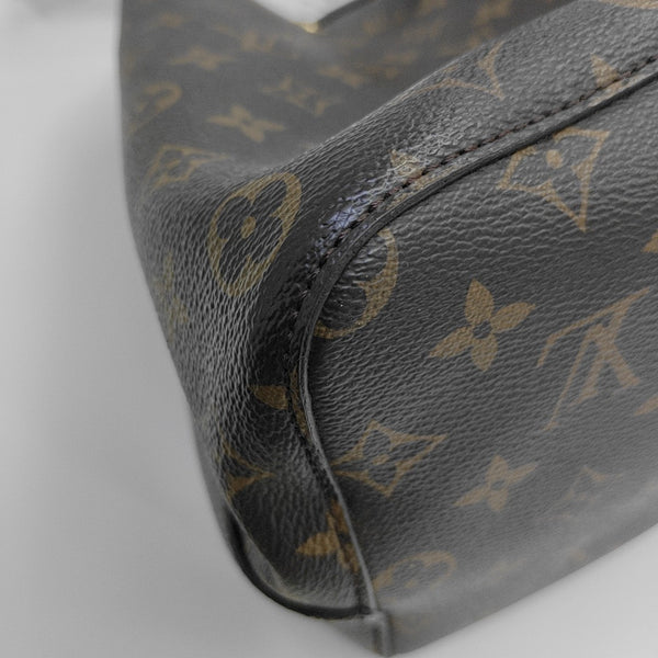 NÉONOÉ MM Monogram Coated Canvas Brown
