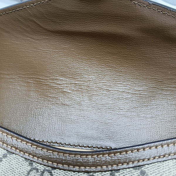 Horsebit 1955 Mini Monogram Coated Canvas Beige