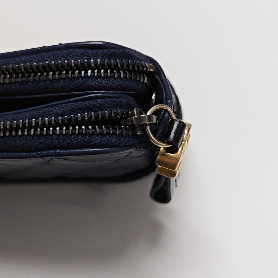 GABRIELLE Mini Quilted Calfskin Blue