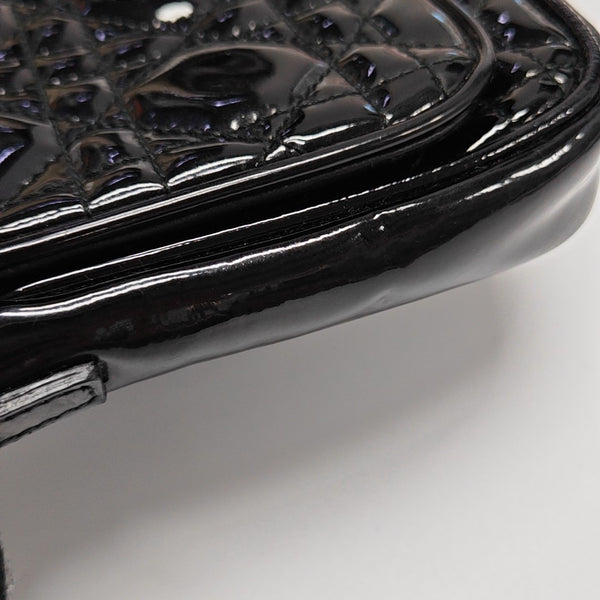 Lady Dior Small Cannage Patent Leather Black