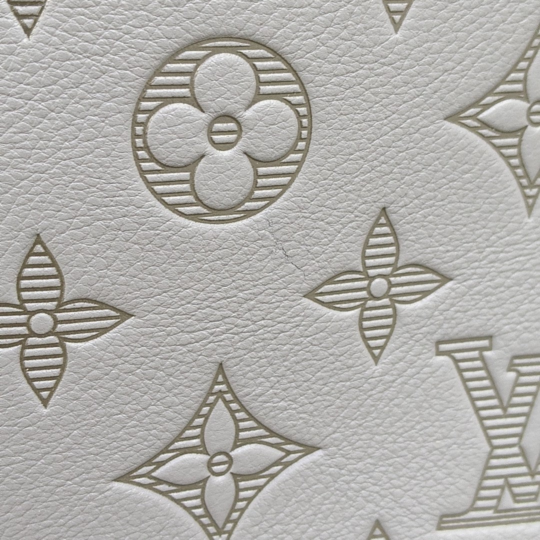 TRIO Monogram Calfskin Gray