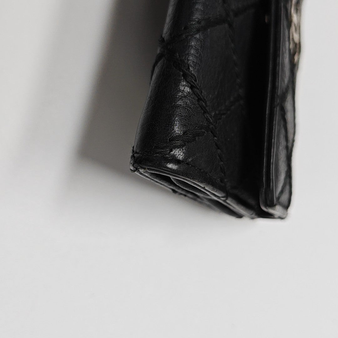 Quilted Lambskin Wallet Black