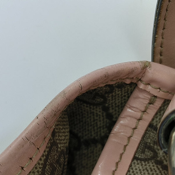 Monogram Coated Canvas Shoulder Bag Beige