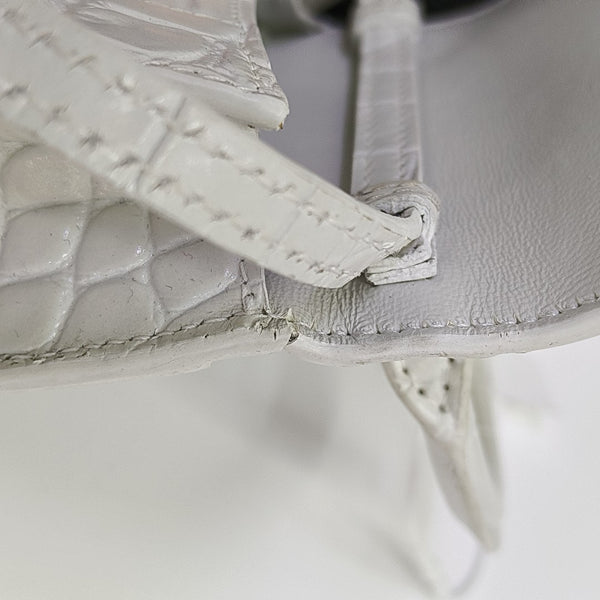 Hourglass Mini Calfskin White