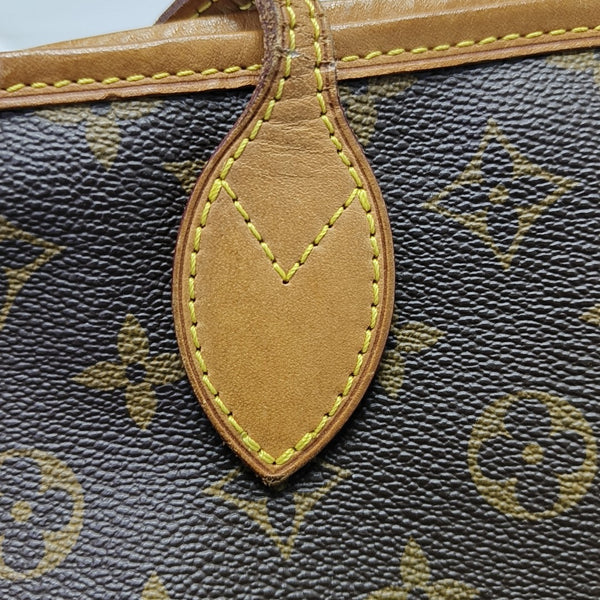 NEVERFULL PM Monogram Coated Canvas Brown