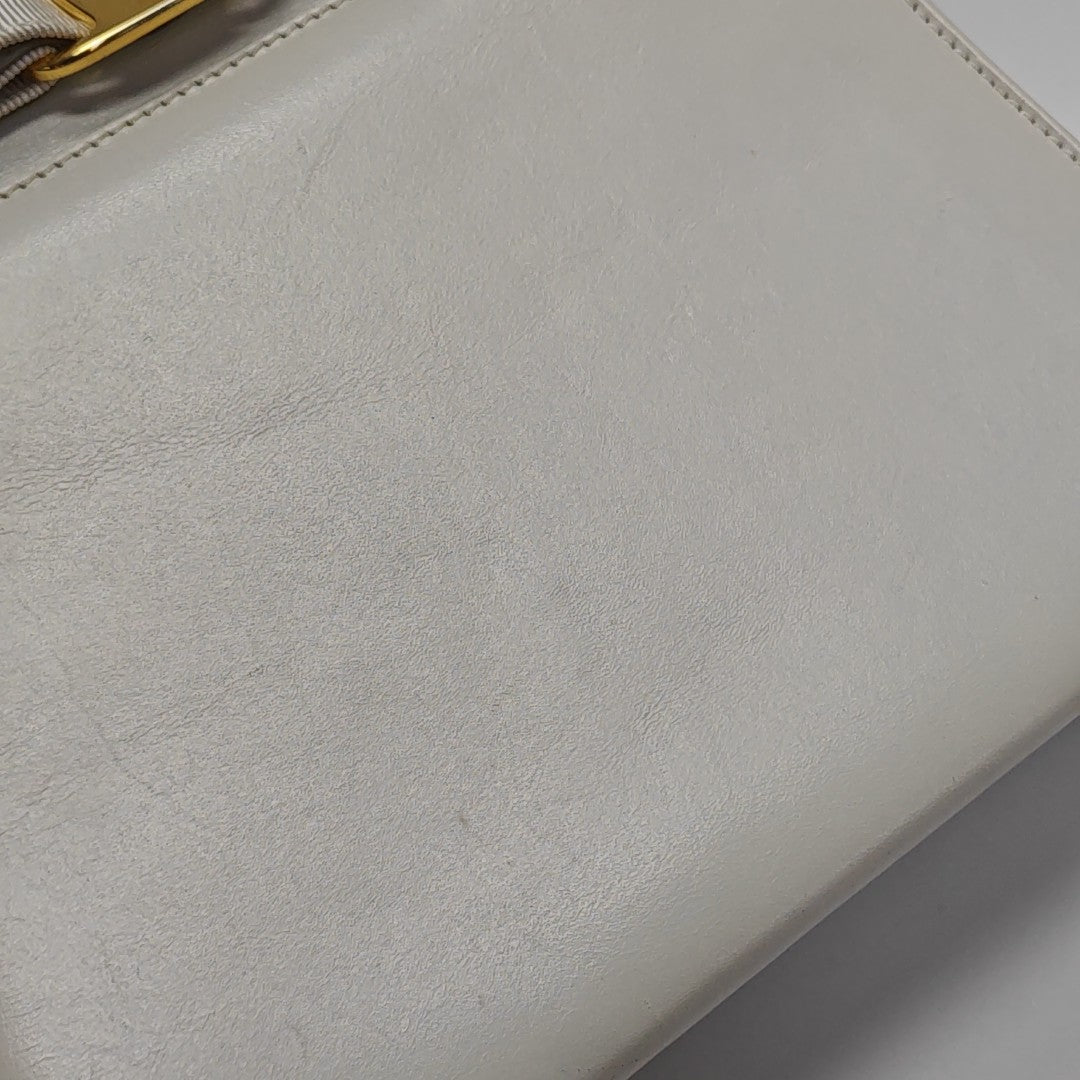 Calfskin Shoulder Bag White