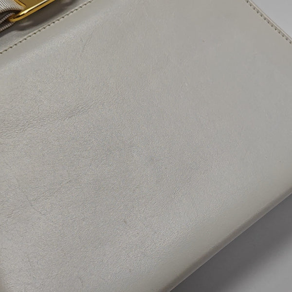 Calfskin Shoulder Bag White