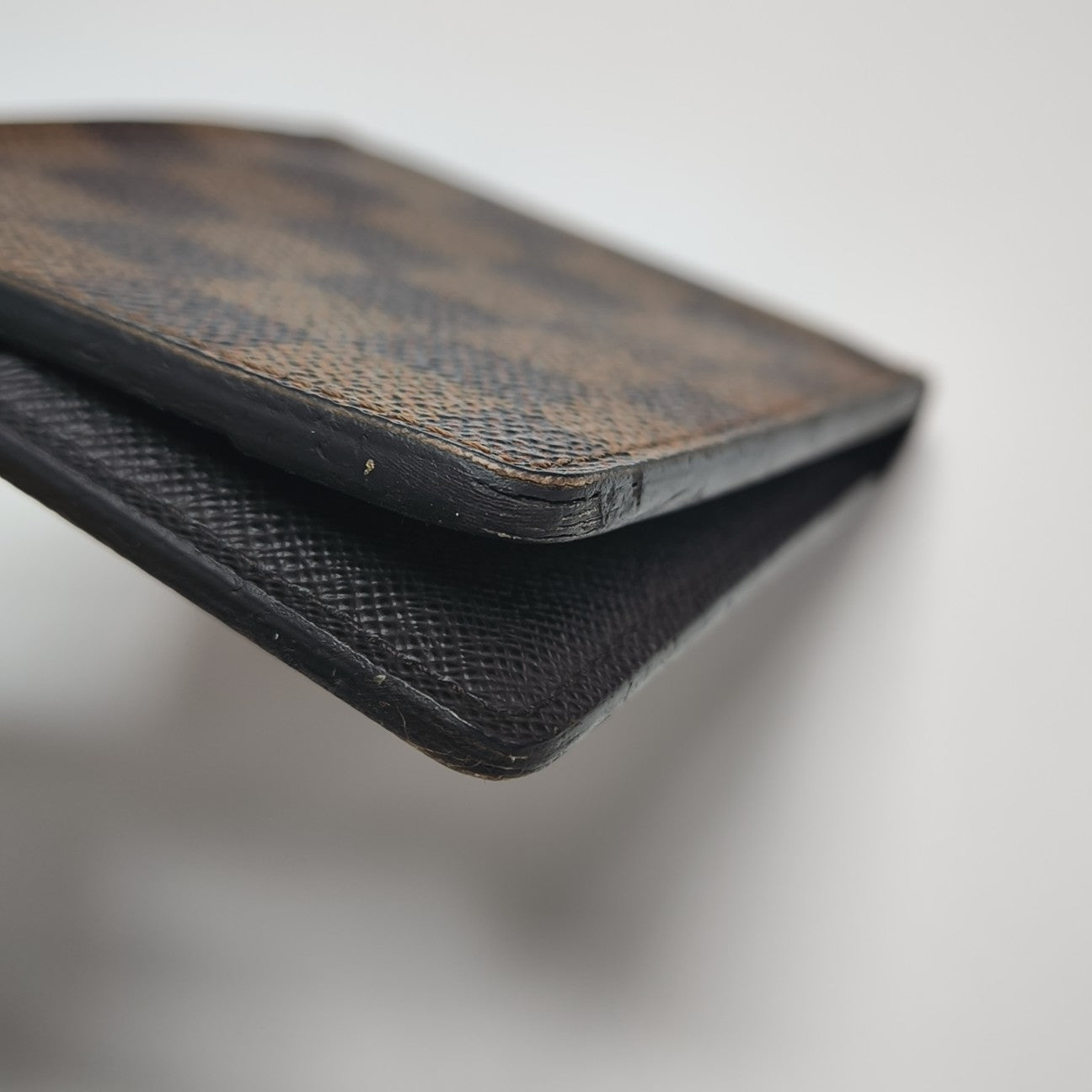 Damier Ebene Coated Canvas Wallet Brown