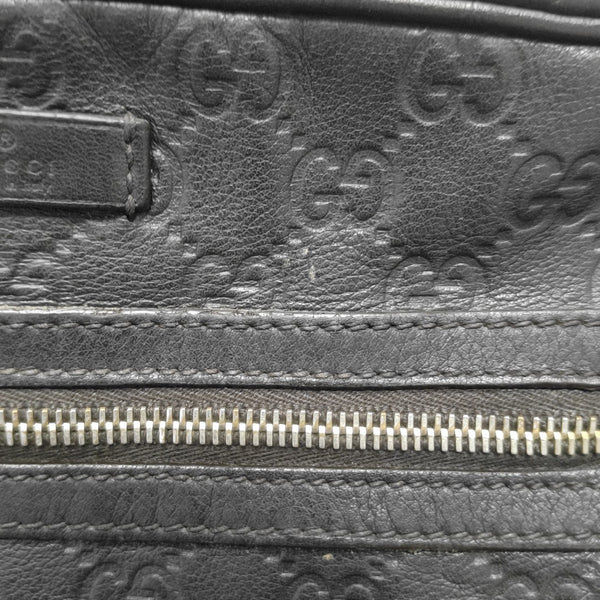 Monogram Calfskin Shoulder Bag Black