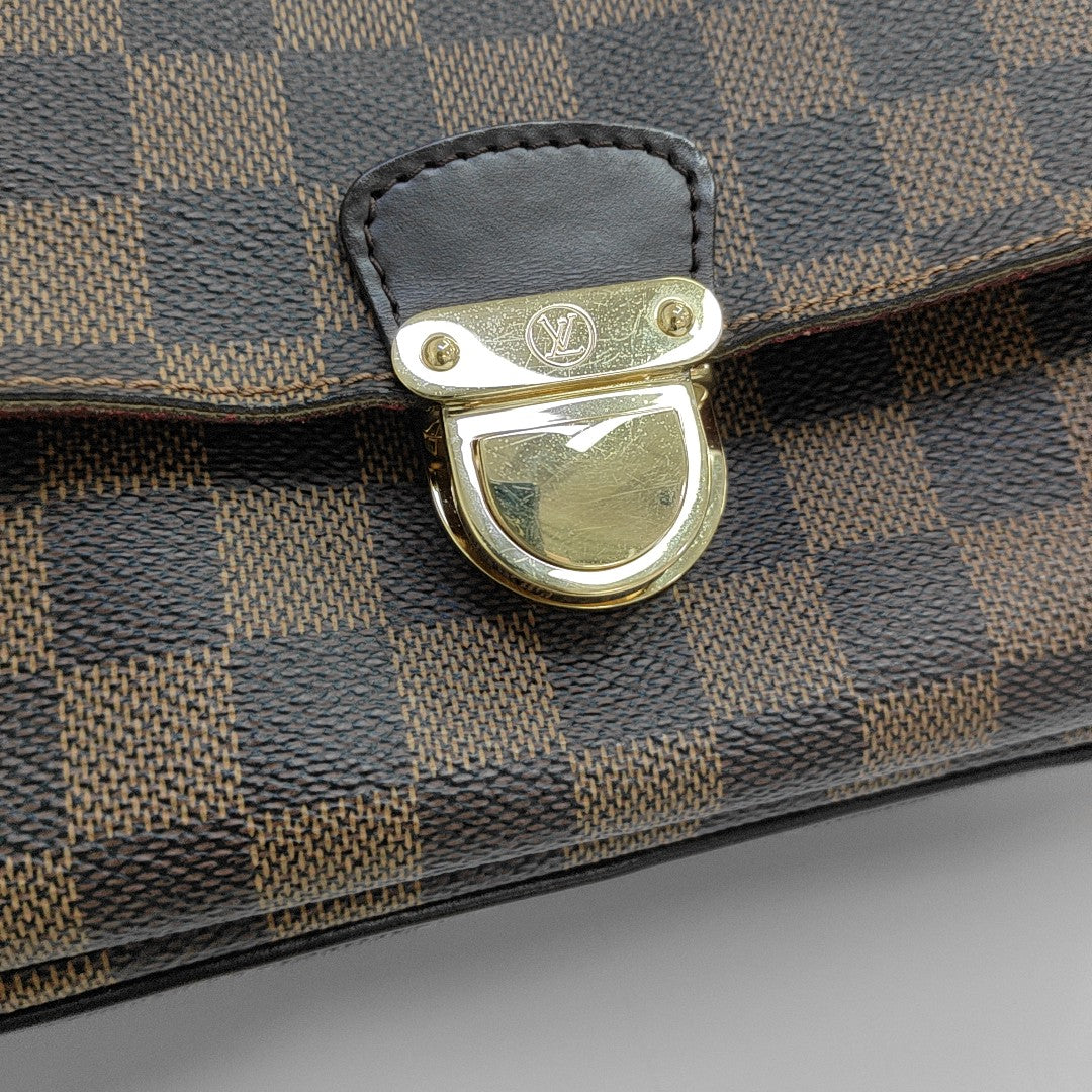 RAVELLO GM Damier Ebene Coated Canvas Brown