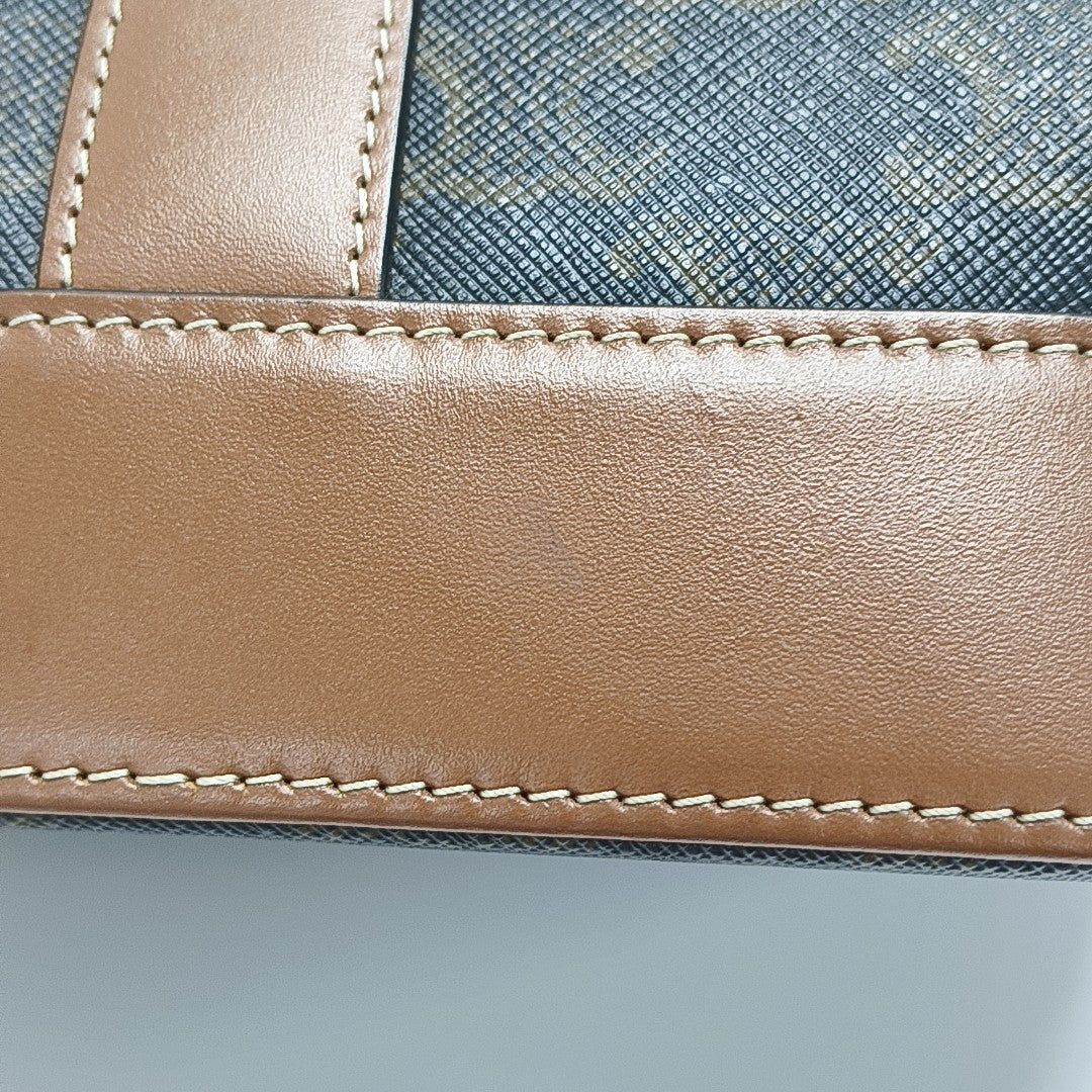 TRIOMPHE CANVAS Small Coated Canvas Brown