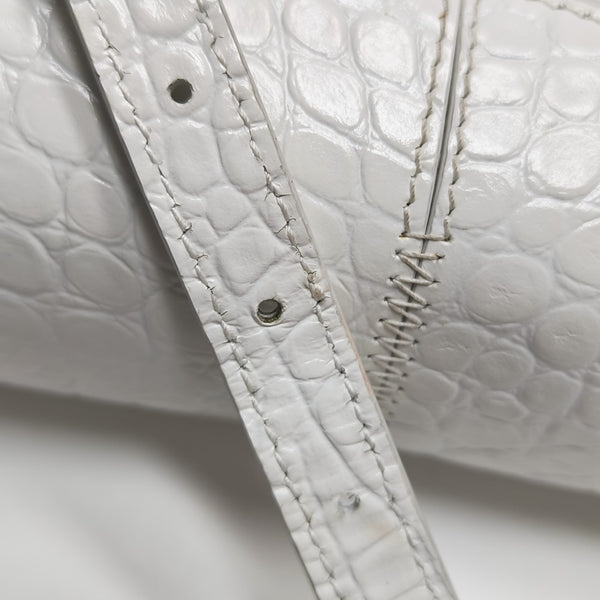 Calfskin Shoulder Bag White