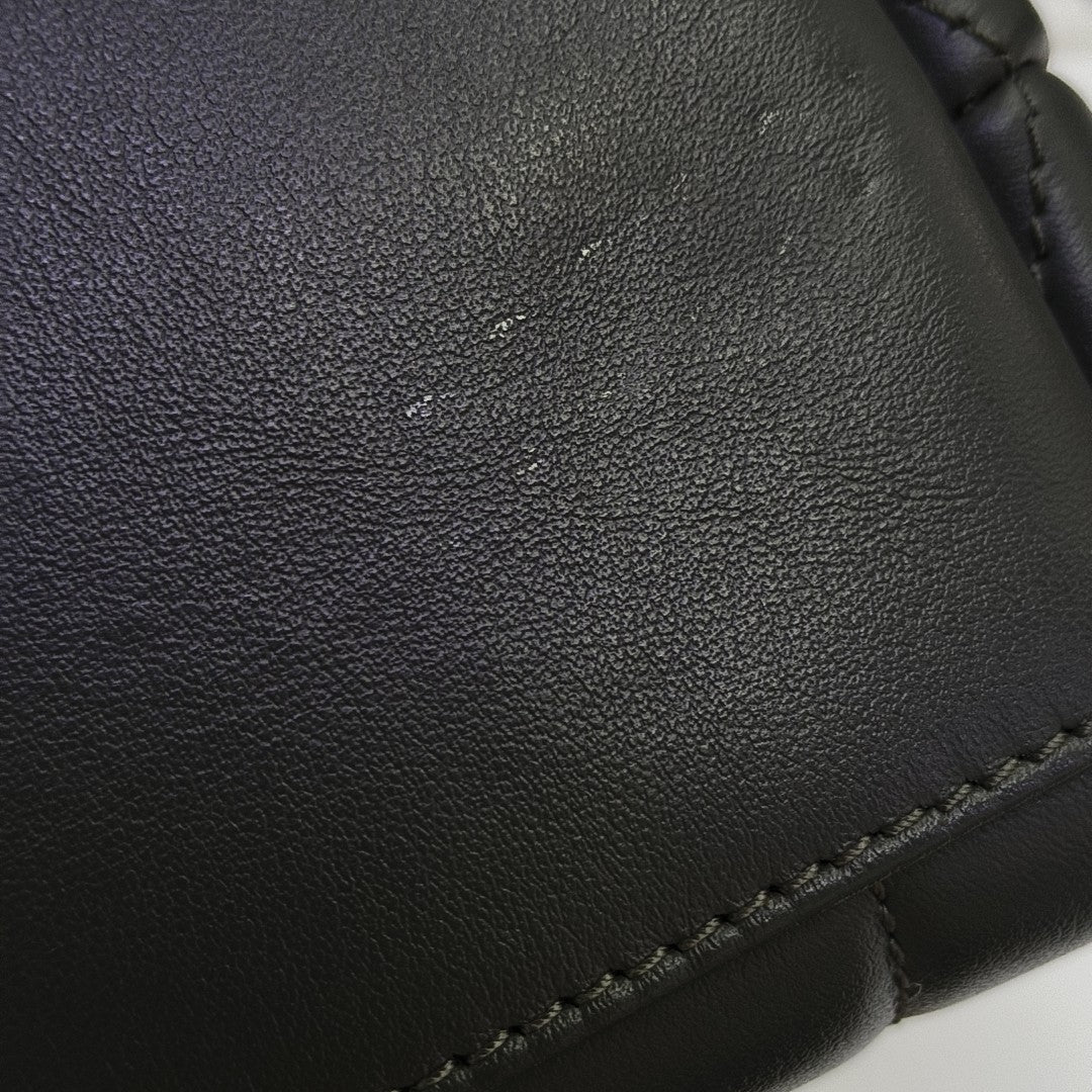 LOULOU Small Quilted Calfskin Gray