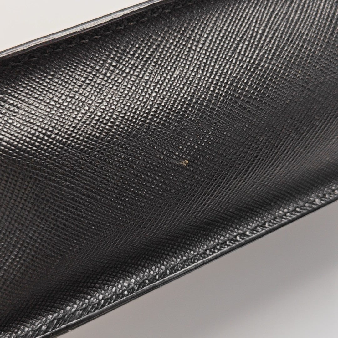 Saffiano Calfskin Clutch Black