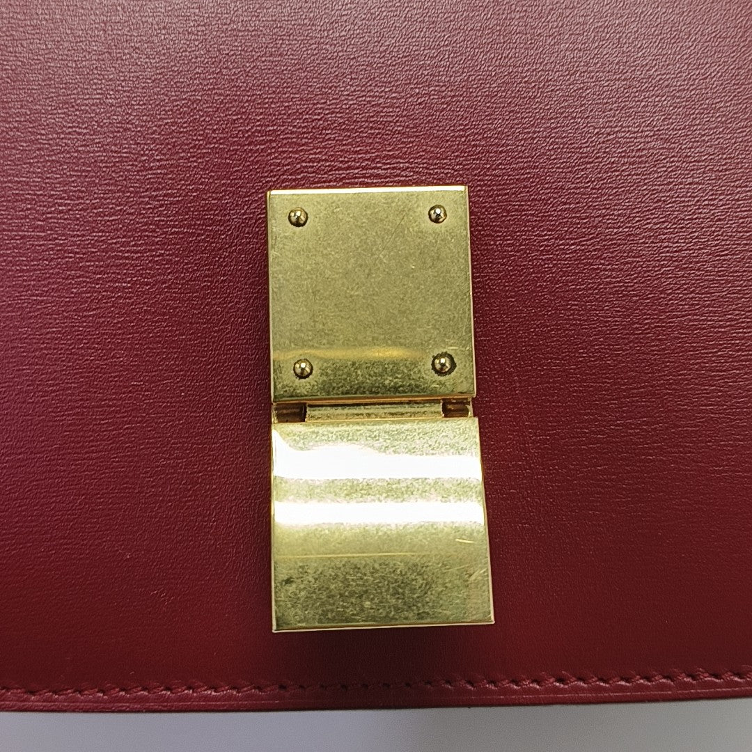 CLASSIC BOX Mini Calfskin Red