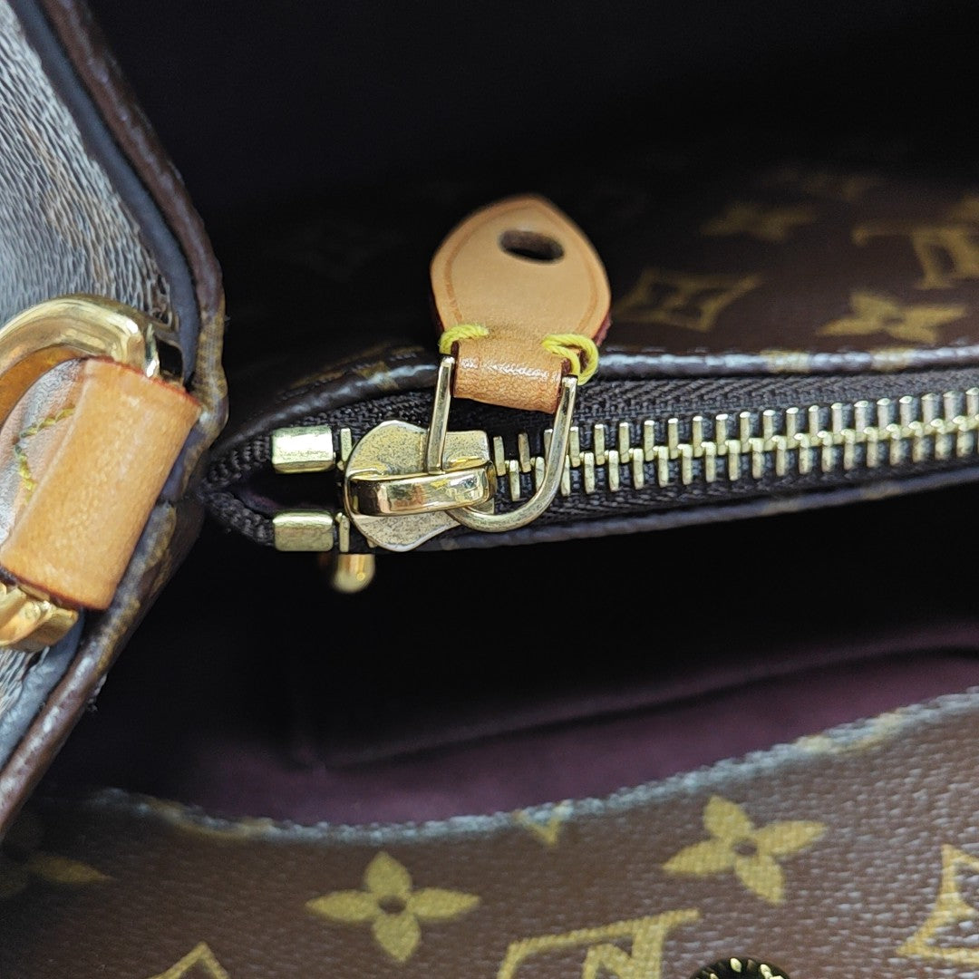 MONTAIGNE Monogram Coated Canvas Brown